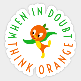 Orange bird Sticker